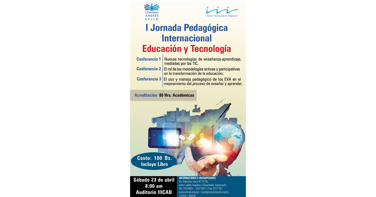 I Jornada Pedagógica Internacional – Educación y Tecnología