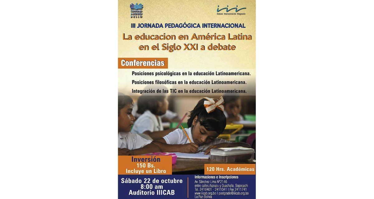 III Jornada Pedagógica Internacional: La educación en América Latina en el siglo XXI a debate